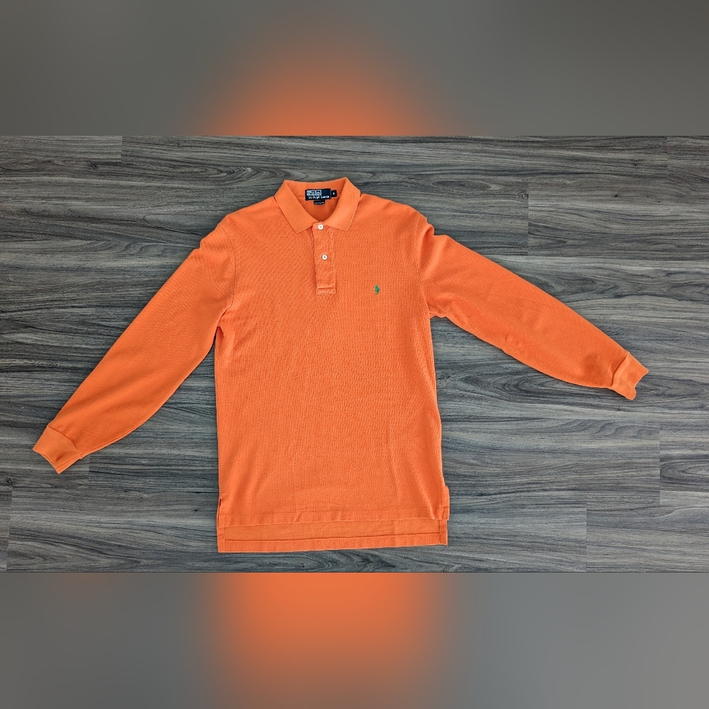 Ralph Lauren Polo Mens Long Sleeve Small Orange
